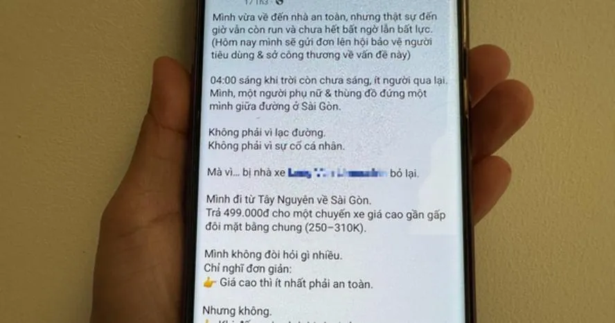 Xôn xao câu chuyện nữ hành khách bị nhà xe “bỏ lại“ lúc rạng sáng