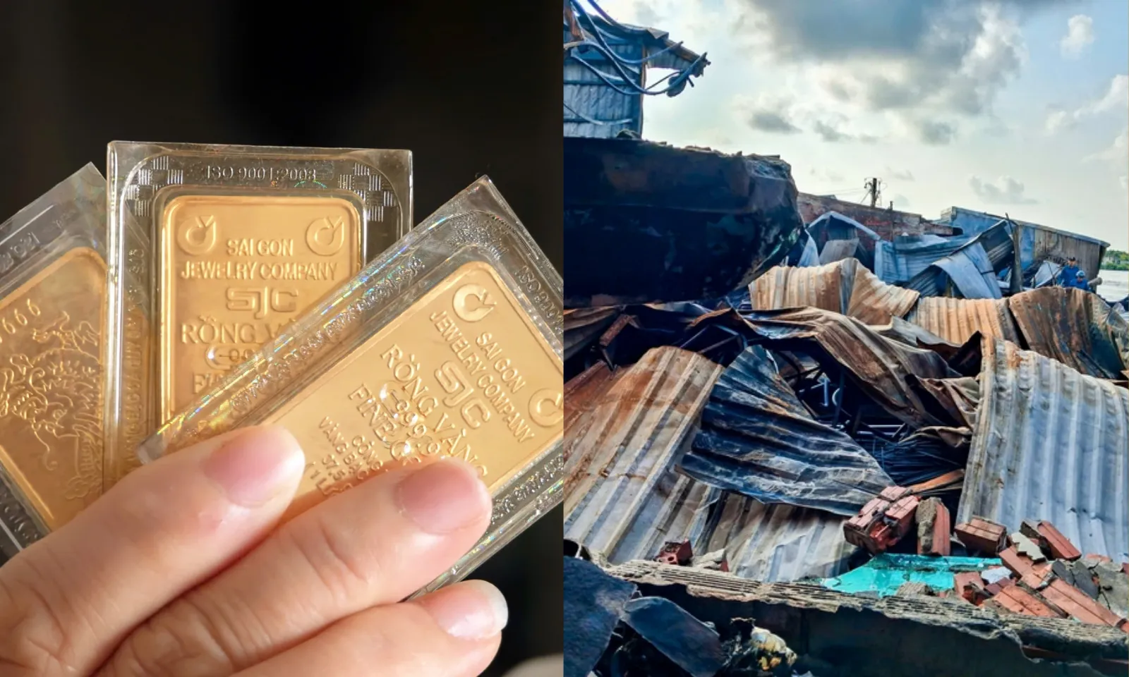 Điểm tin trưa 25/03: Giá vàng tăng mạnh | Cháy dãy nhà ven sông Cà Mau, 13 căn nhà bị thiêu rụi