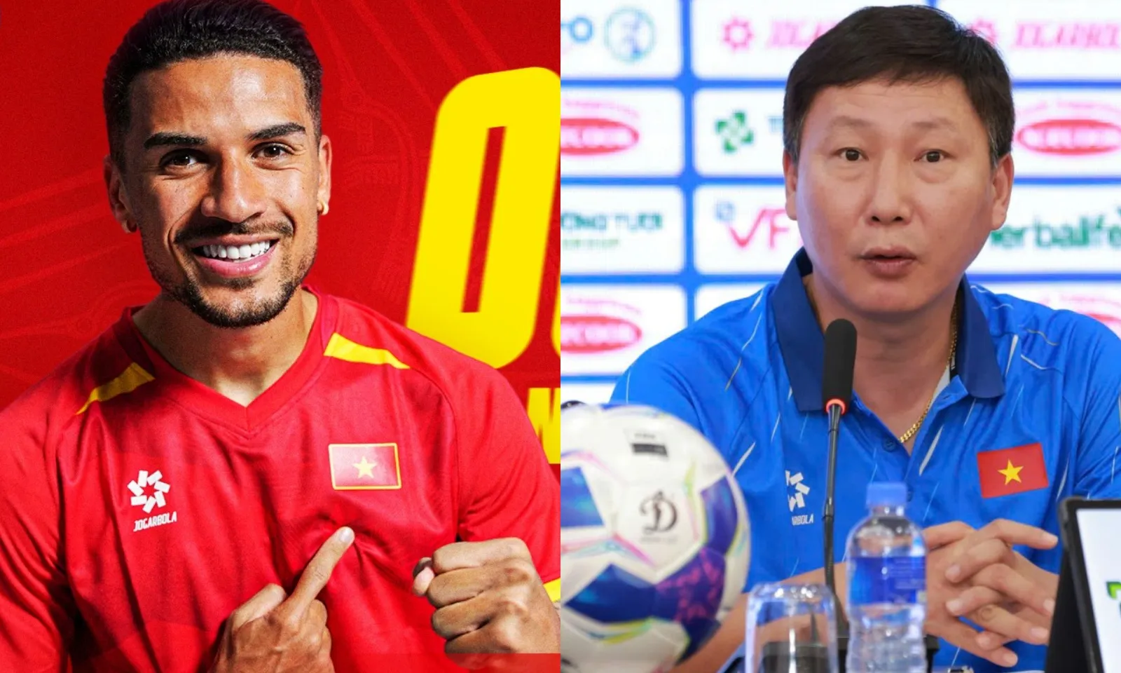 HLV Kim Sang-sik chia sẻ cách kết hợp Hoàng Hên với Xuân Son