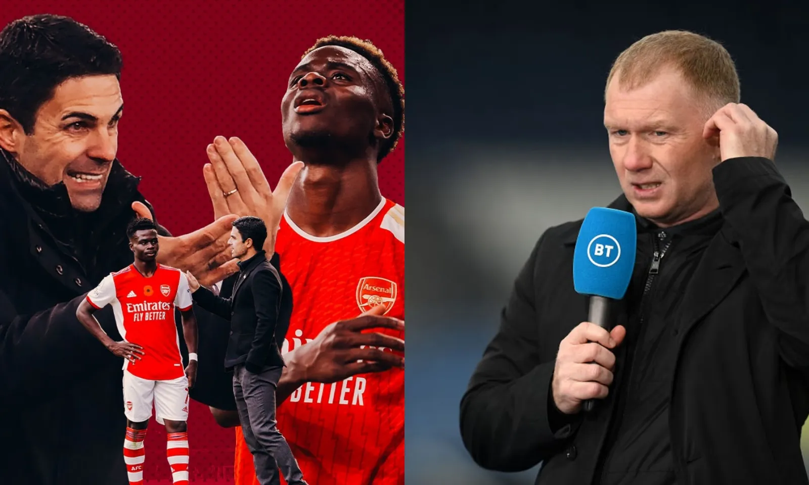 Paul Scholes vạch tội Arteta khiến Saka mai một