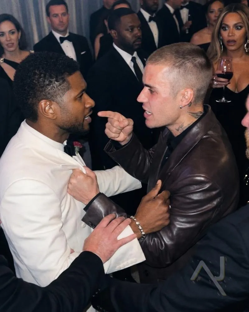 Thực hư tin đồn xô xát giữa Usher và Justin Bieber tại hậu tiệc Oscar 2