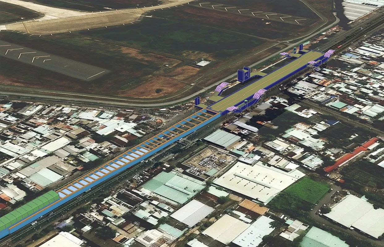 Thiết kế mặt bằng ga gầm Phạm Văn Bạch. Ảnh MAUR