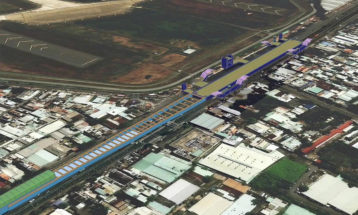 TPHCM rào chắn nút Trường Chinh – Phạm Văn Bạch để thi công tuyến metro số 2