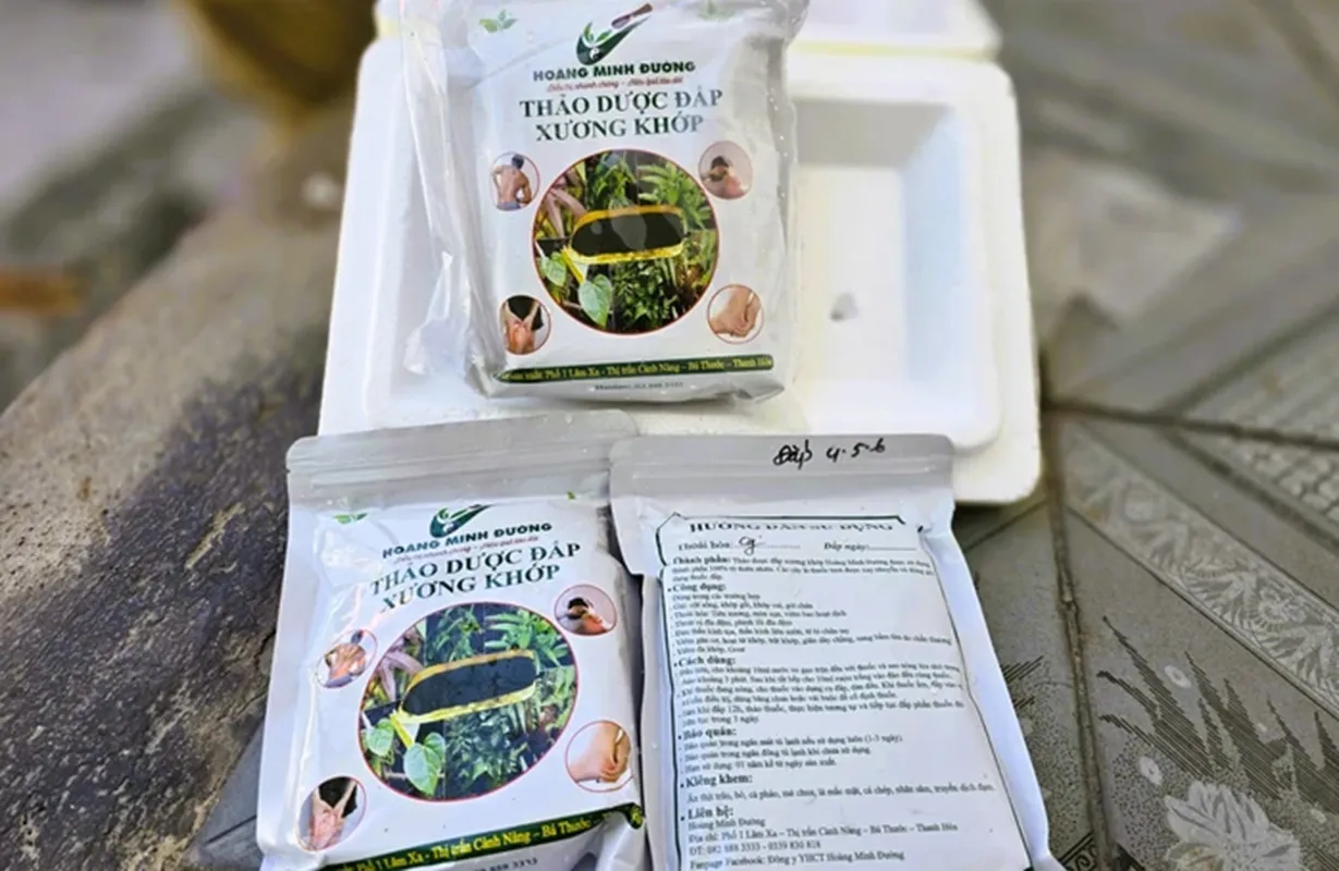 Thuốc chữa xương khớp được công ty của Hoàng Văn Toàn sản xuất bán cho người bệnh
