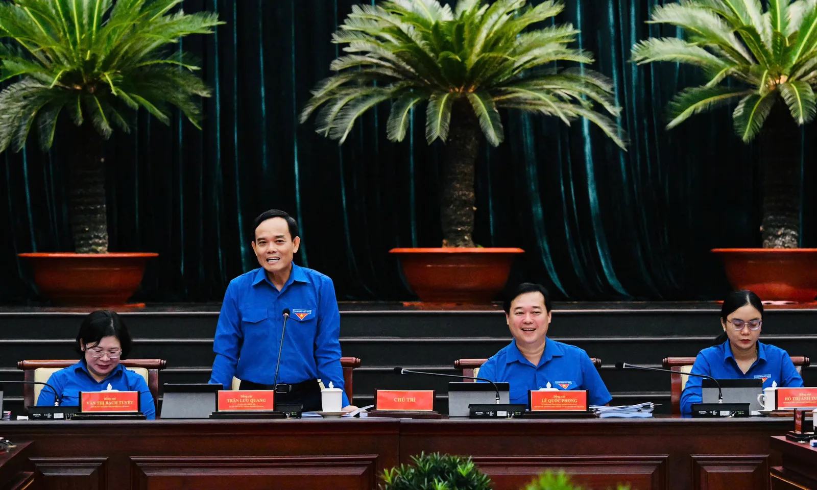 Bí thư Thành ủy TPHCM Trần Lưu Quang: Tạo mọi điều kiện cho tuổi trẻ thành phố phát triển