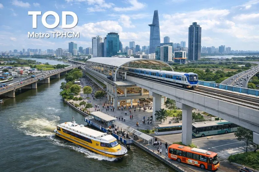 TOD, chìa khóa phát triển đô thị gắn metro tại TPHCM