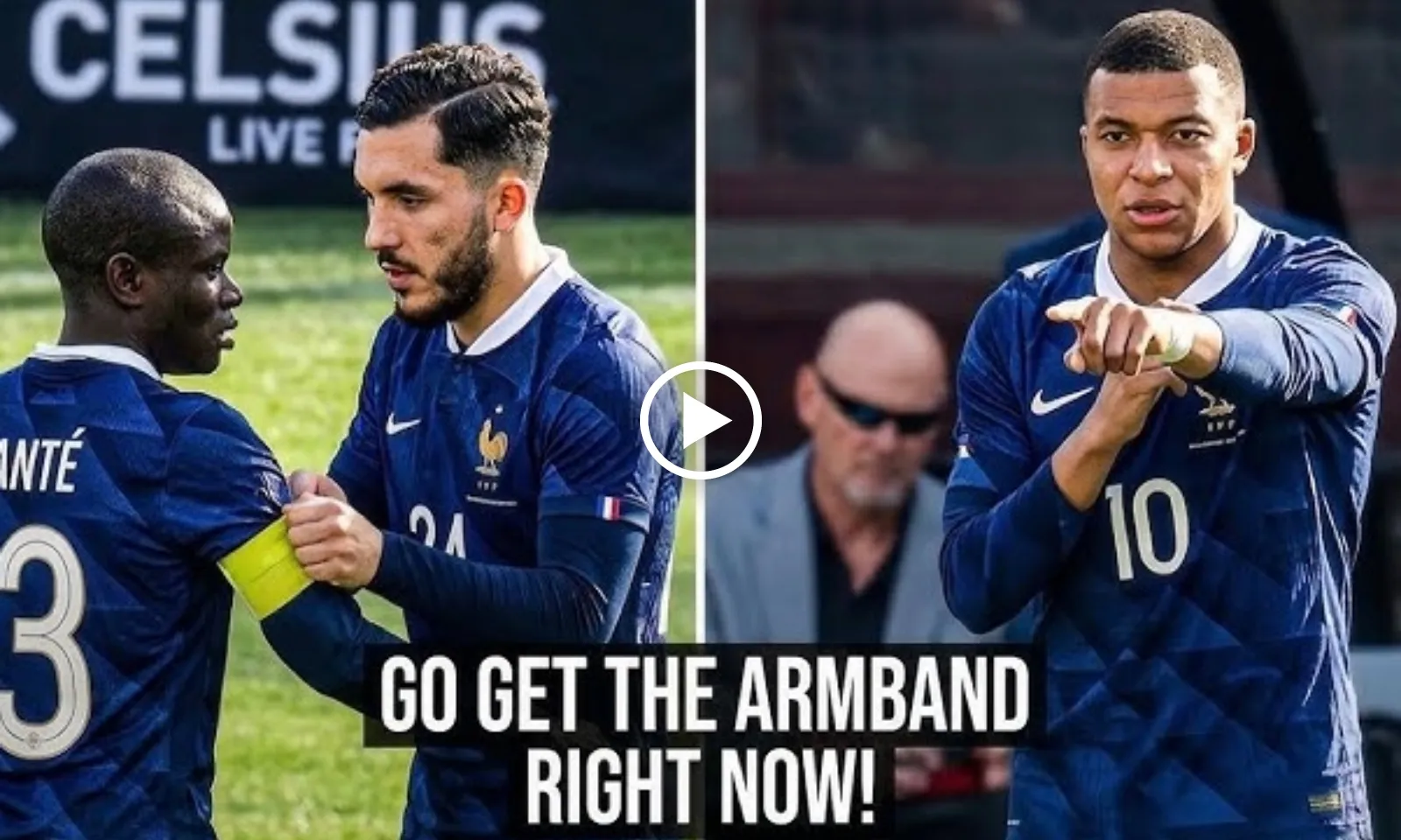 VIDEO: Mbappe đòi Kante trả băng đội trưởng tuyển Pháp