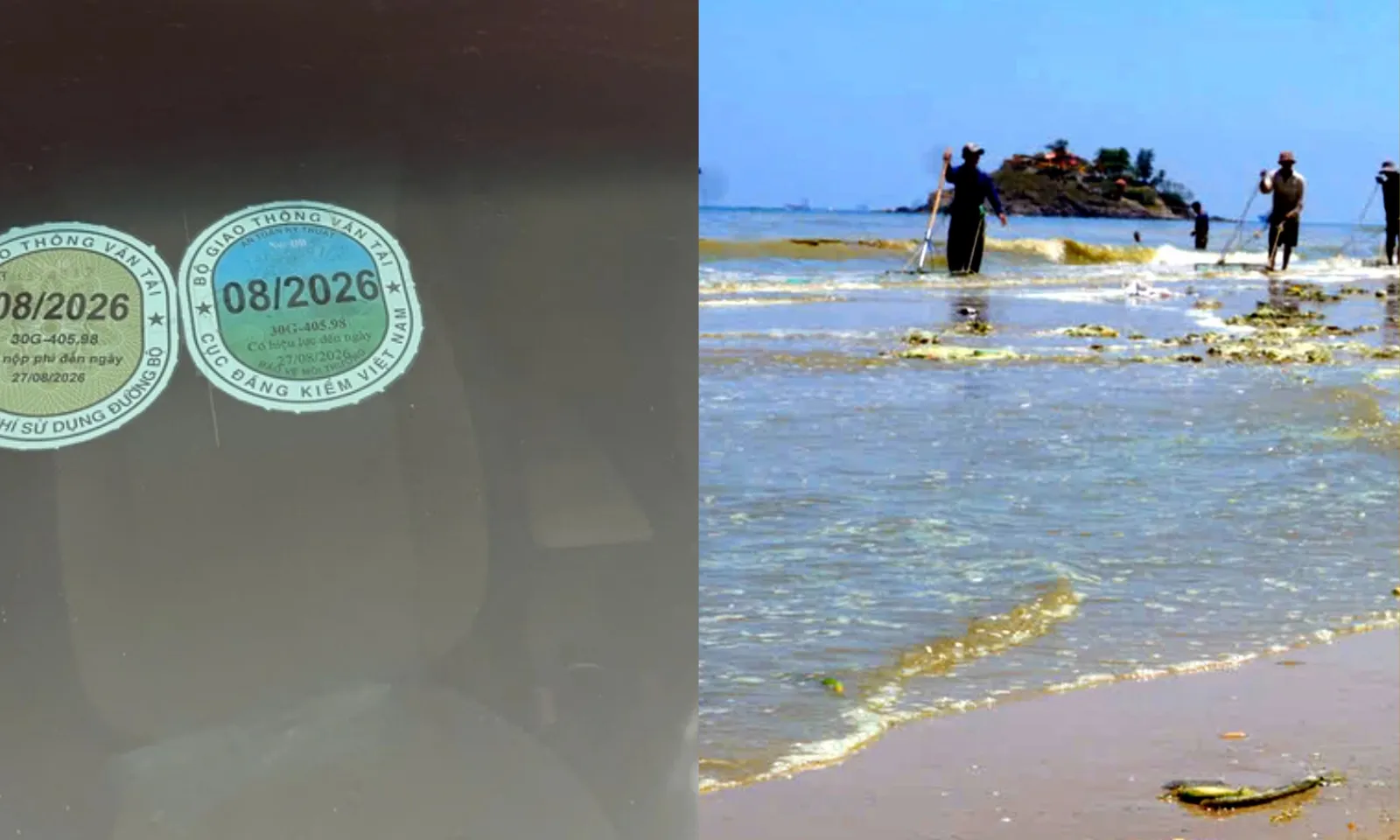 Điểm tin sáng 5/4: Bỏ tem kiểm định dán trên kính ôtô từ năm 2027 | Nước biển Vũng Tàu có màu lạ