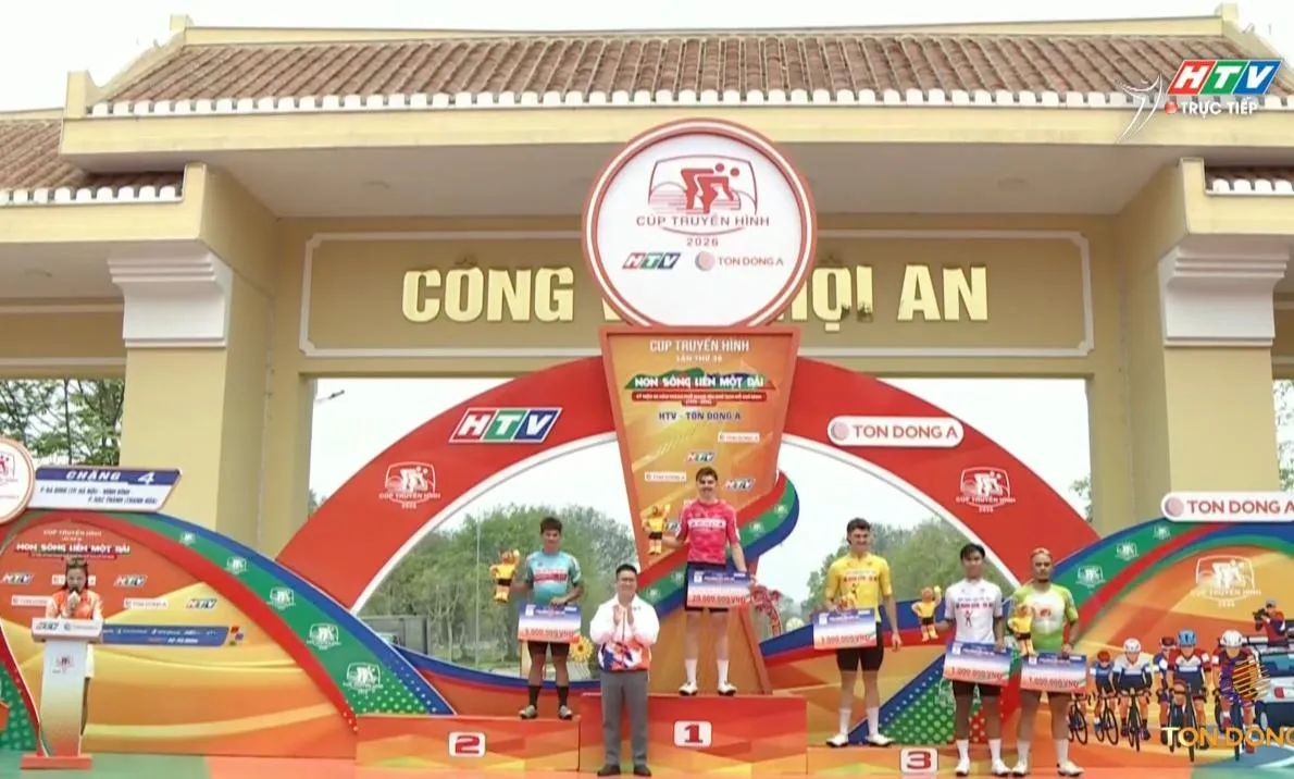 Dzianis Marchuk bứt phá ngoạn mục giành chiến thắng chặng 4 Cúp Truyền hình 2026