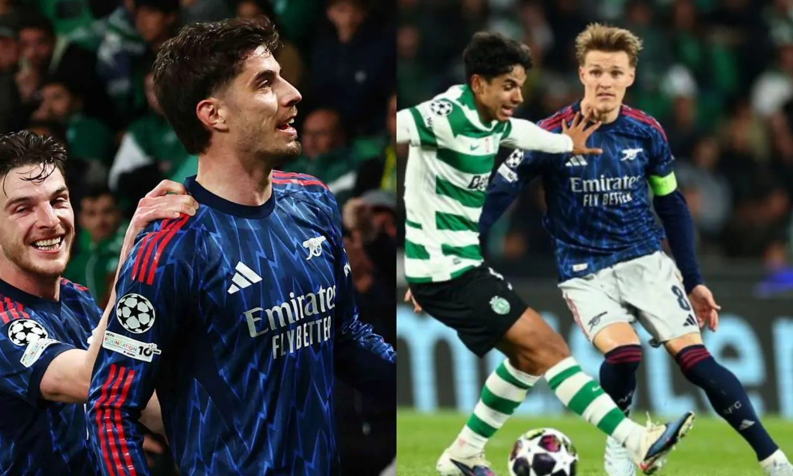 Chấm điểm Arsenal vs Sporting CP: Người hùng Havertz - Raya | Odegaard và Gyokeres nhạt nhoà