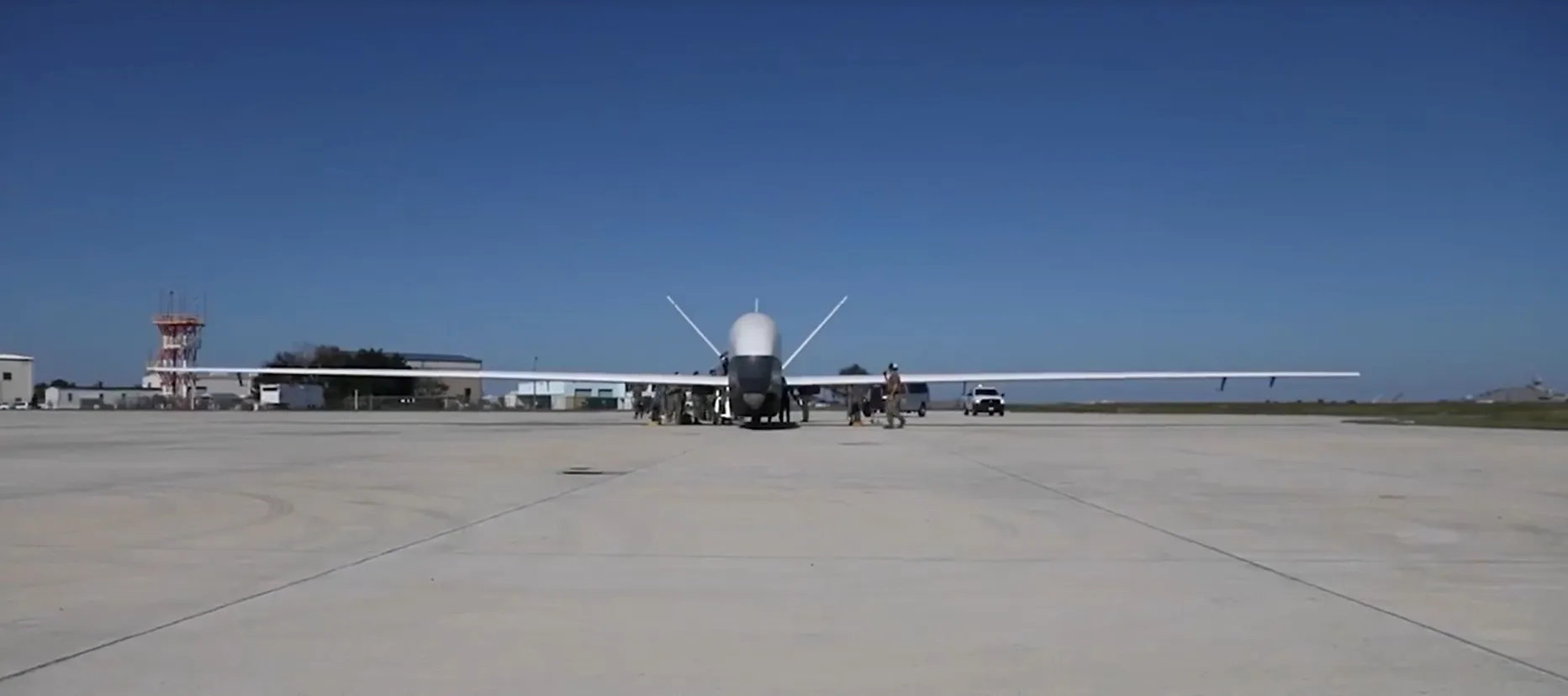 UAV MQ-4C trong video công bố tháng 2-2025. Video US Navy