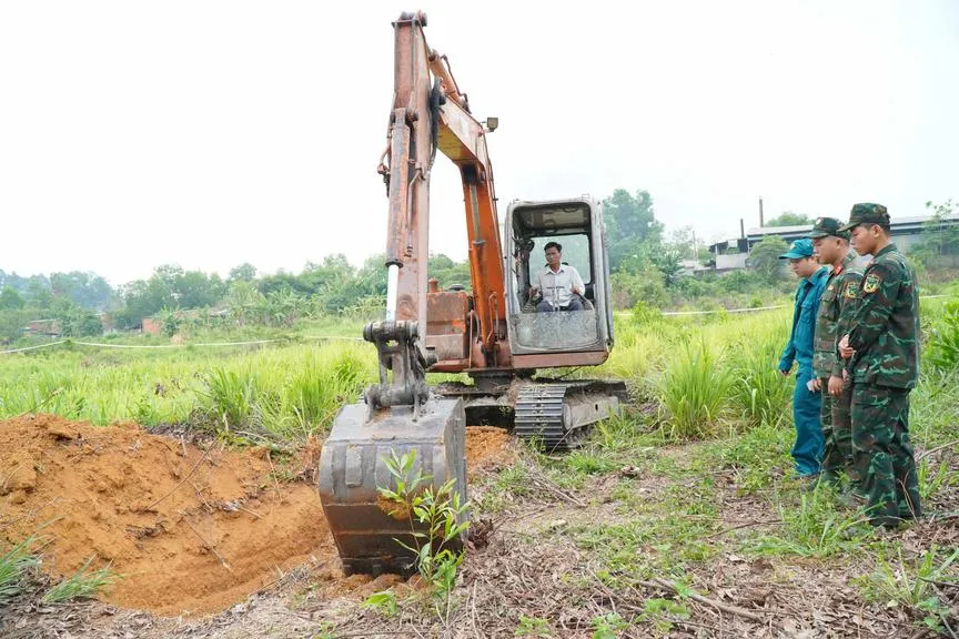 Tiến hành tìm kiếm quy tập hài cốt liệt sĩ tại khu vực Suối Bông Trang