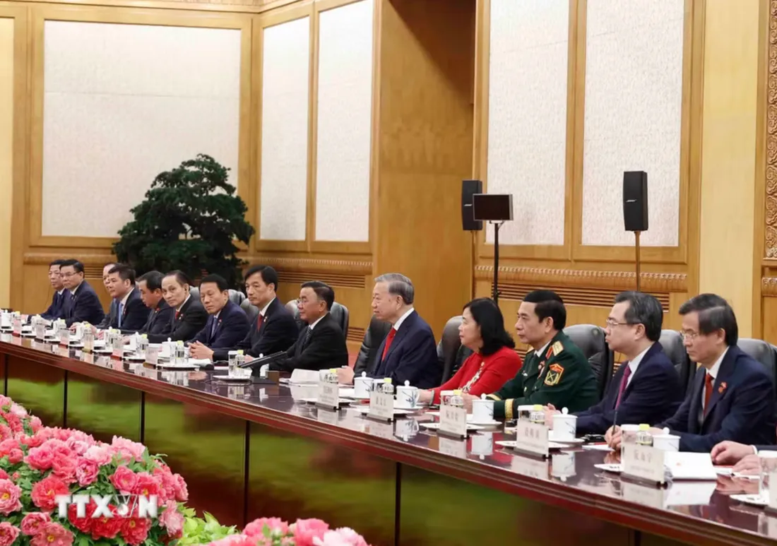 Tổng Bí thư, Chủ tịch nước Tô Lâm tại hội đàm - Ảnh TTXVN