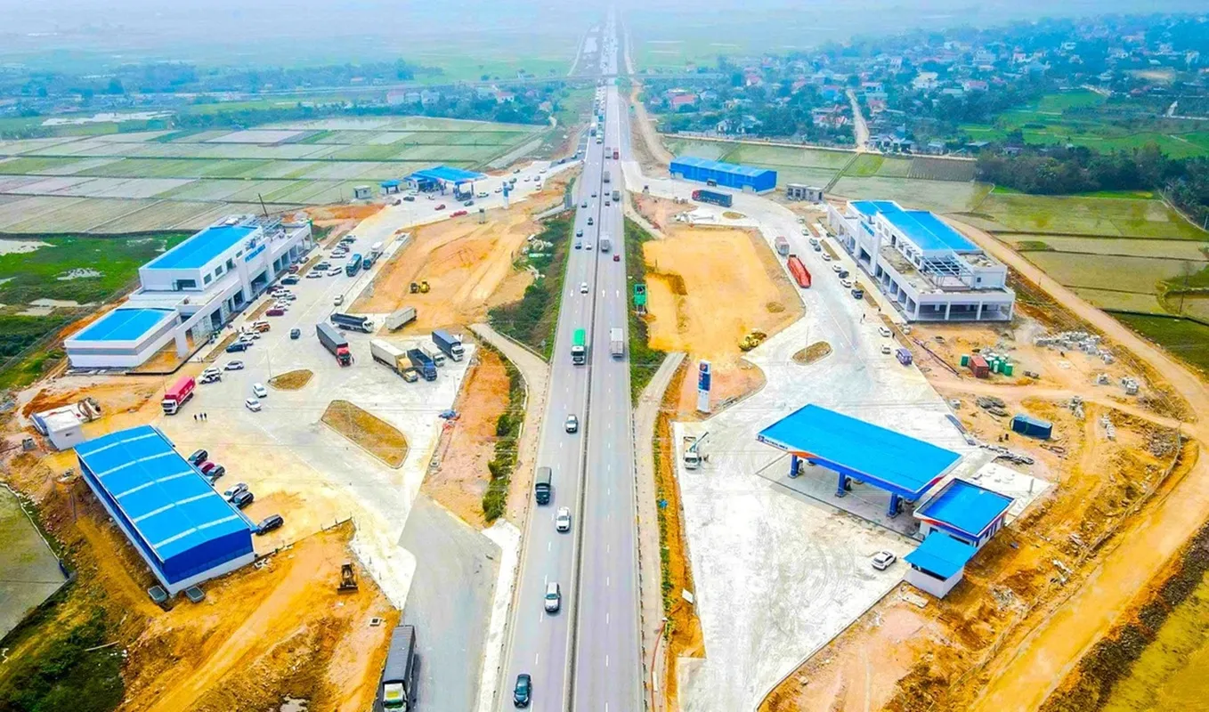 Trạm dừng nghỉ cao tốc Mai Sơn - Quốc lộ 45 qua tỉnh Thanh Hóa đang dần hoàn thiện