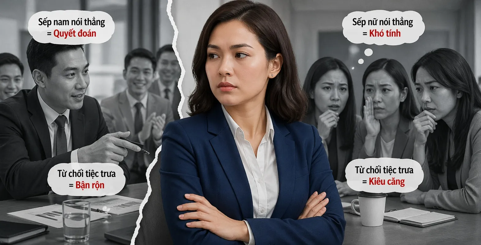 Định kiến sếp nữ