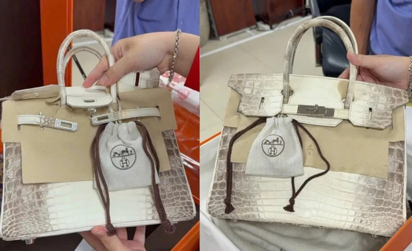 Hai chiếc túi Hermès bạch tạng của bà Trương Mỹ Lan