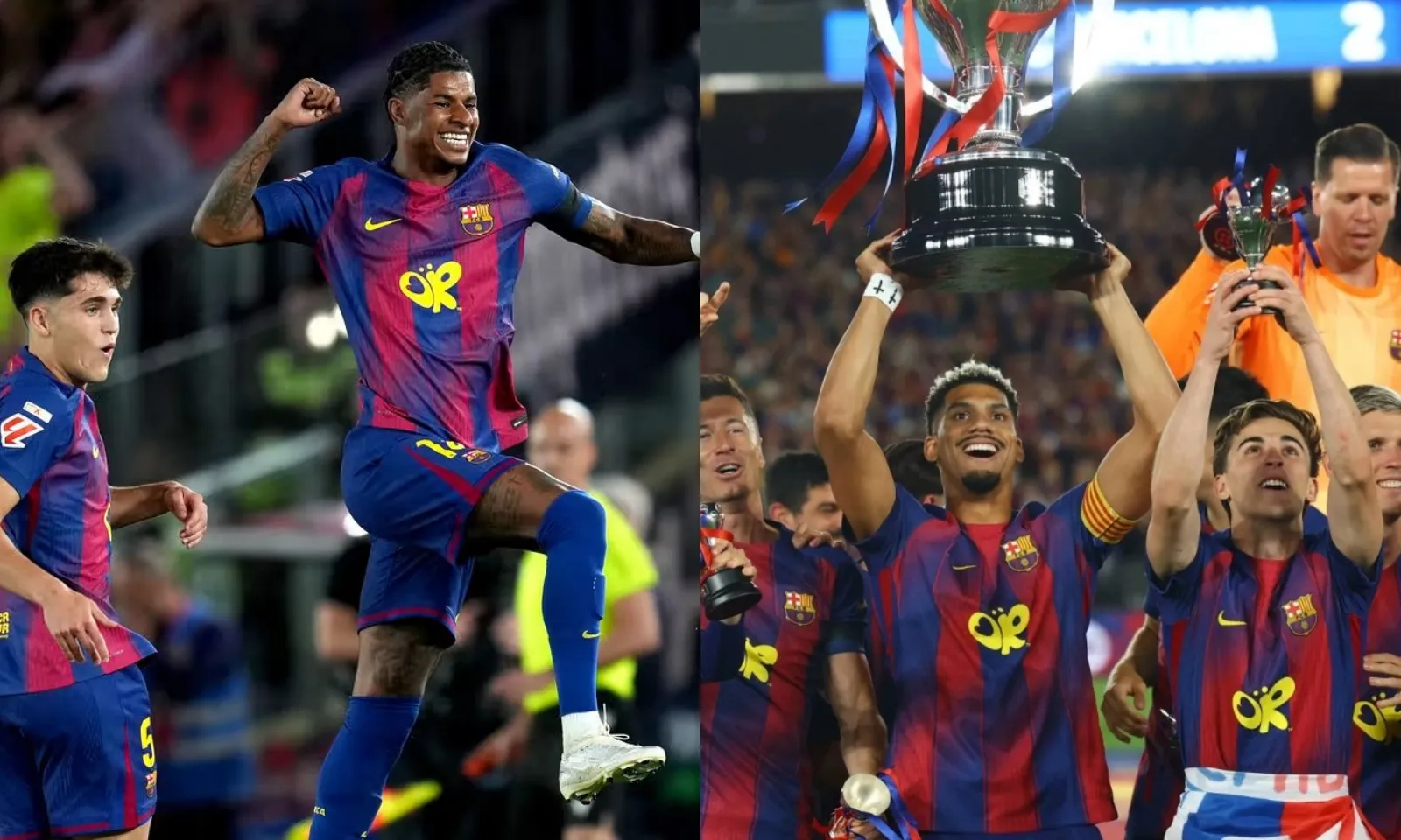 Rashford lập siêu phẩm sút phạt nhấn chìm Real Madrid, Barca sớm vô địch La Liga