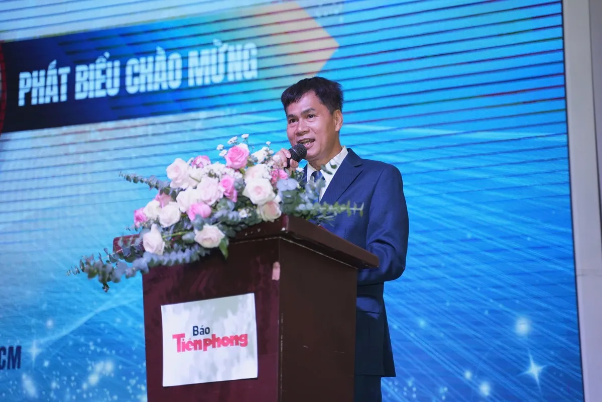 Nhà báo Lý Thành Tâm phát biểu khai mạc hội nghị