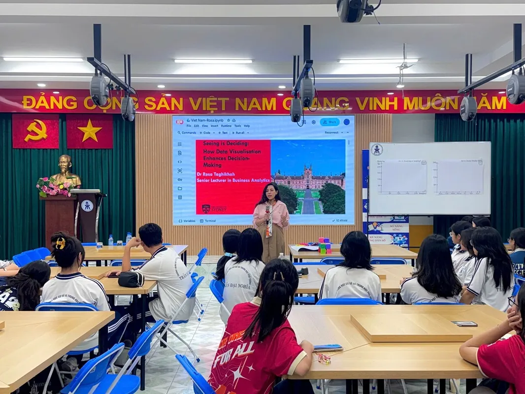 Một tiết học tại Trường THCS và THPT Trần Đại Nghĩa