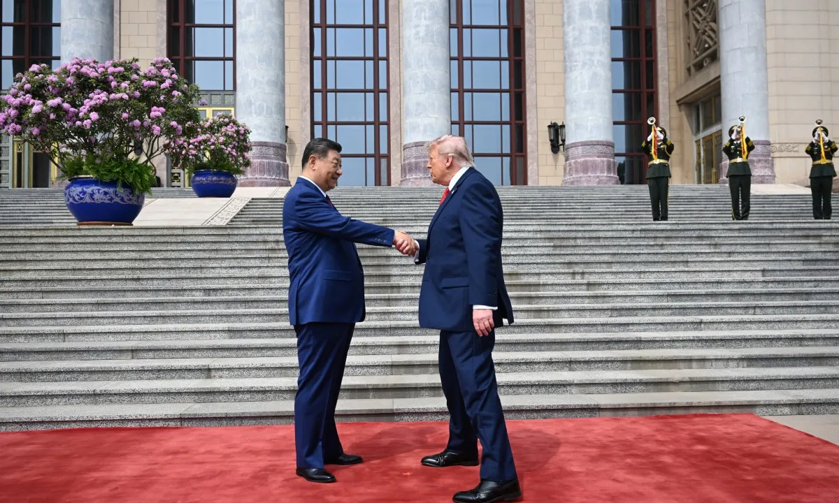Chủ tịch Trung Quốc Tập Cận Bình chủ trì lễ đón Tổng thống Mỹ Donald Trump