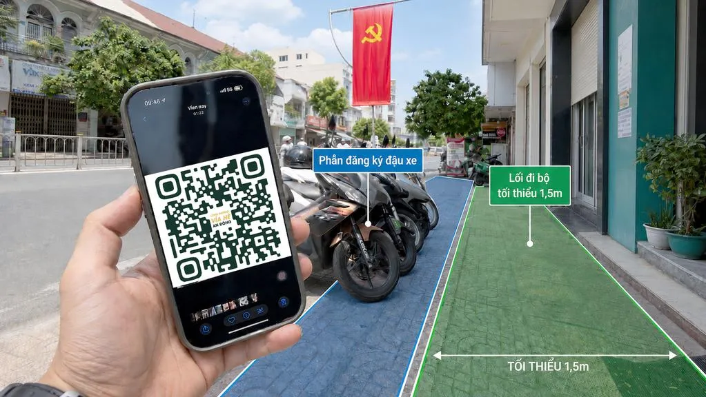 Khi vỉa hè được quản lý bằng dữ liệu số