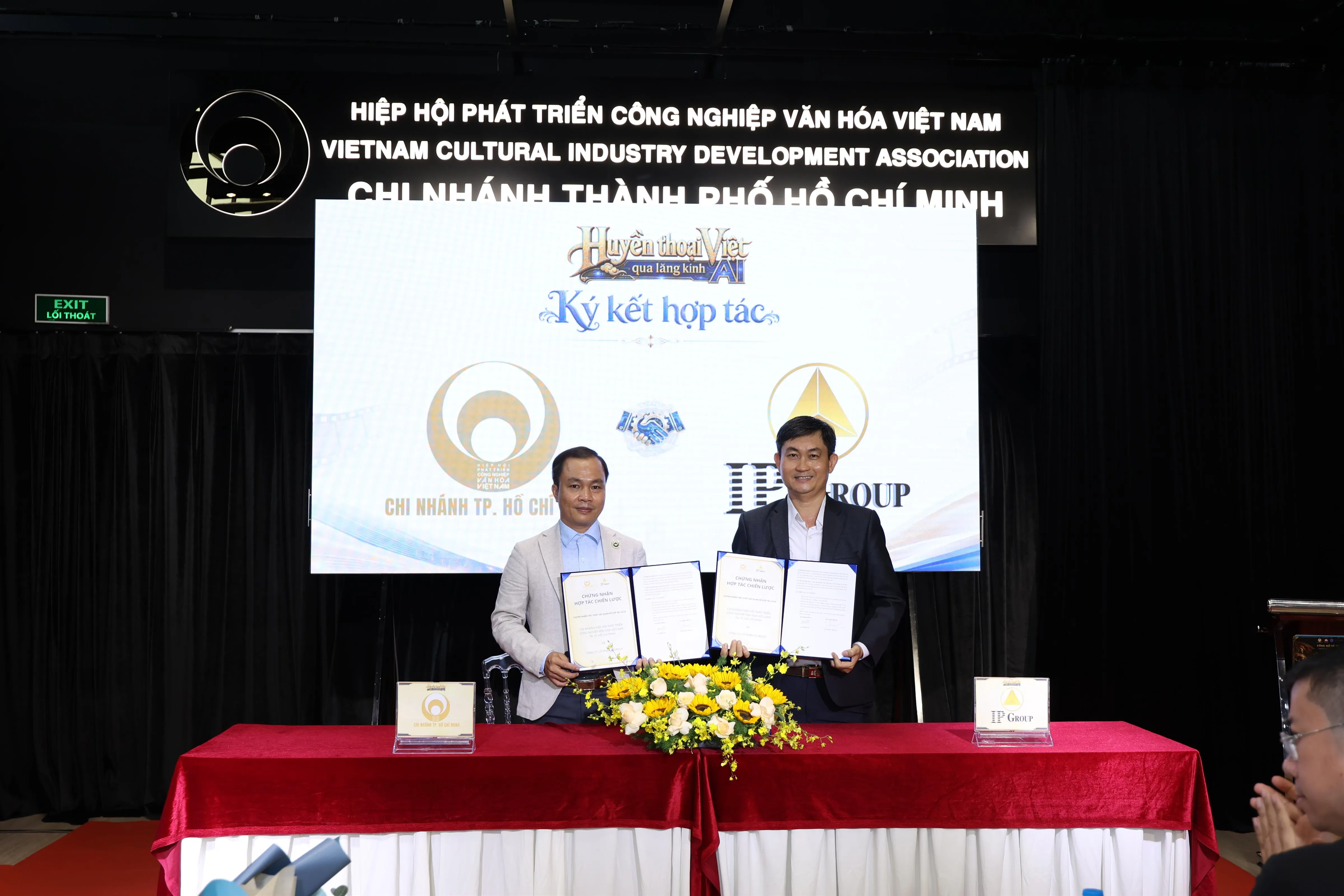 Lễ ký kết giữa Hiệp hội Phát triển Công nghiệp Văn hóa Việt Nam và Ngô Đắc Thuần – Công ty Cổ phần IP Group