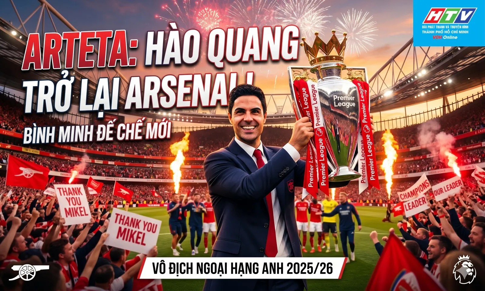 Arteta mang hào quang Ngoại hạng Anh trở về Arsenal - Bình minh đế chế mới