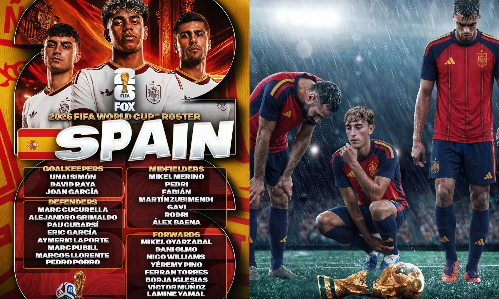 CHÍNH THỨC! Danh sách tuyển Tây Ban Nha dự VCK World Cup 2026: Cú sốc lịch sử Real Madrid