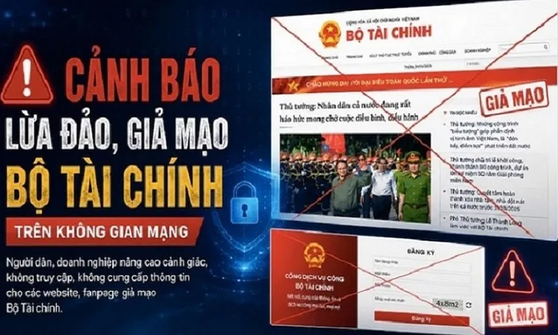 Cảnh báo lừa đảo, giả mạo Bộ Tài chính trên không gian mạng
