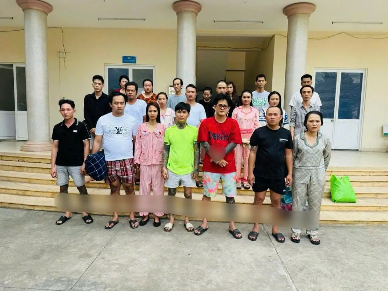 Các đối tượng bị bắt