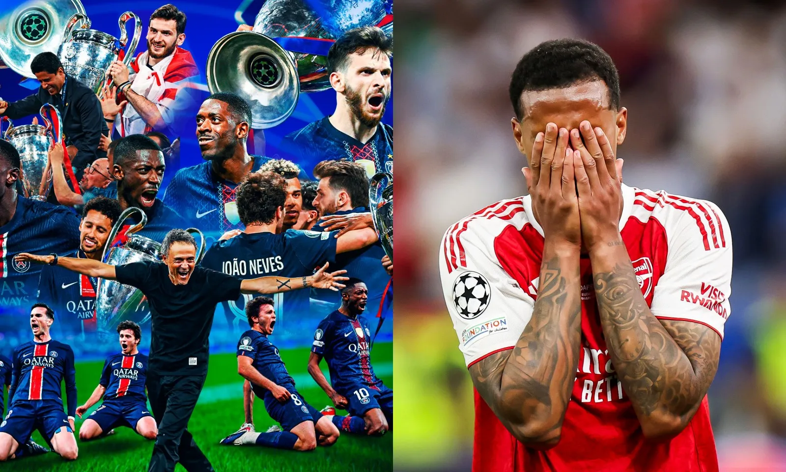 Arsenal gục ngã trên chấm penalty tàn khốc, PSG bảo vệ cúp bạc Champions League