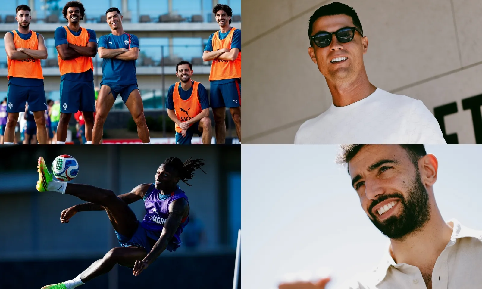 Ronaldo thời thượng dẫn đầu tuyển Bồ Đào Nha hội quân hướng đến World Cup