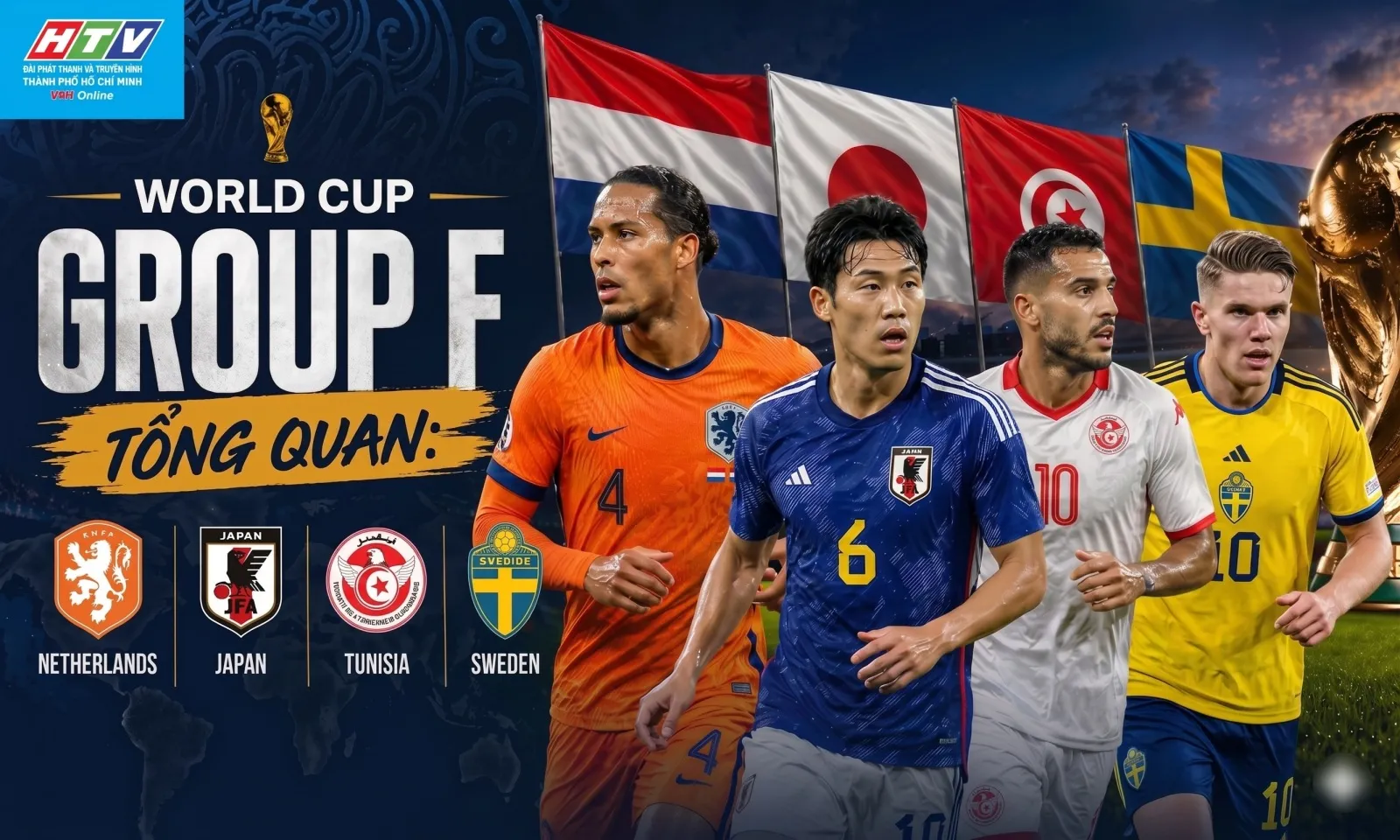 Bảng F World Cup 2026: Cơn lốc suy yếu | Lá cờ đầu châu Á