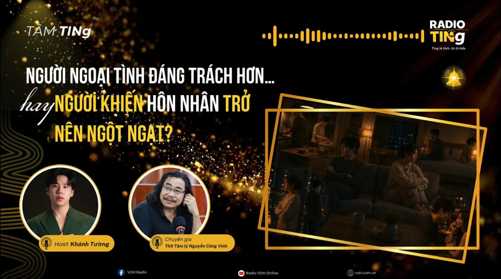 Người ngoại tình đáng trách hơn...hay người khiến hôn nhân trở nên ngột ngạt?