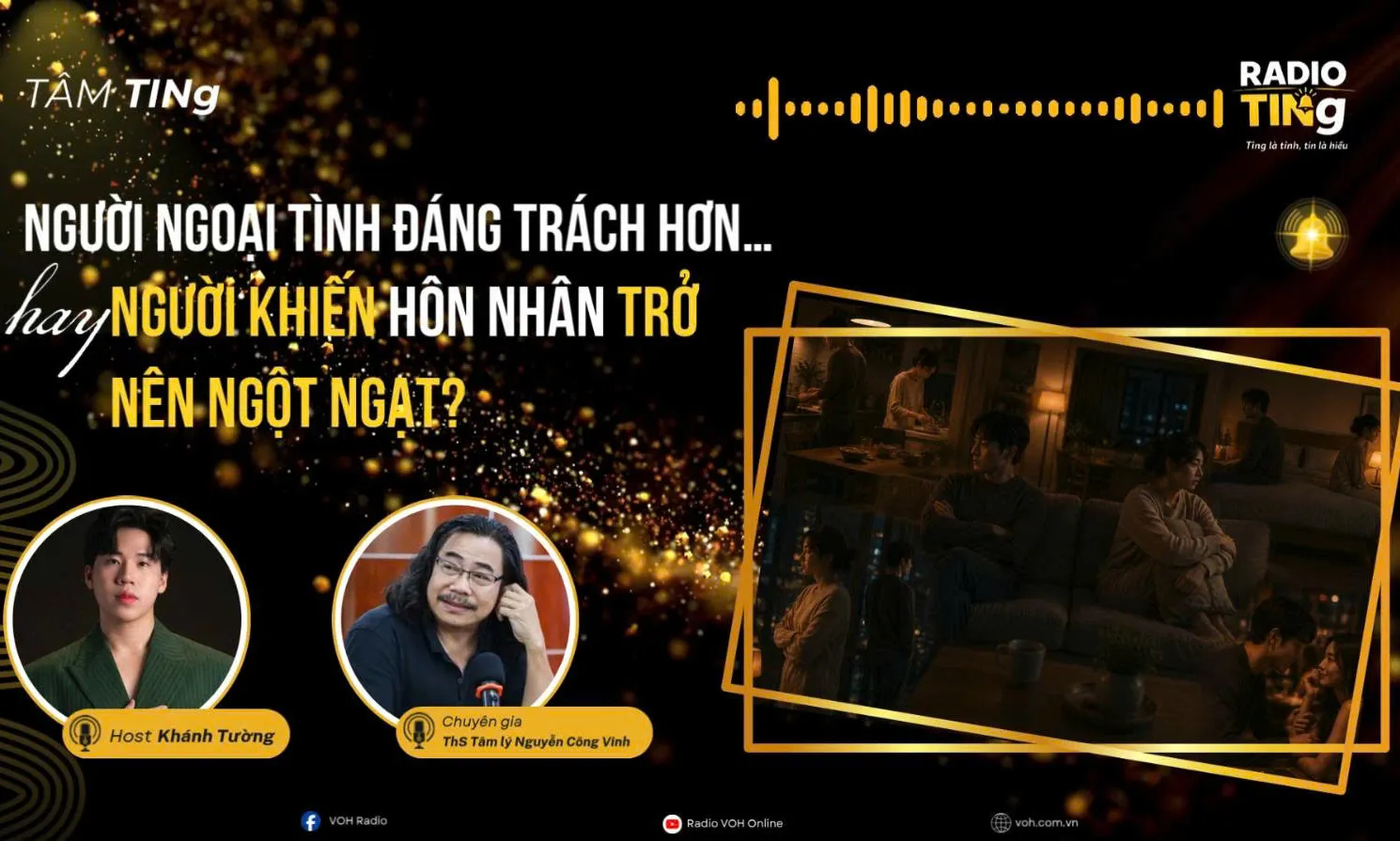 Người ngoại tình đáng trách hơn...hay người khiến hôn nhân trở nên ngột ngạt?