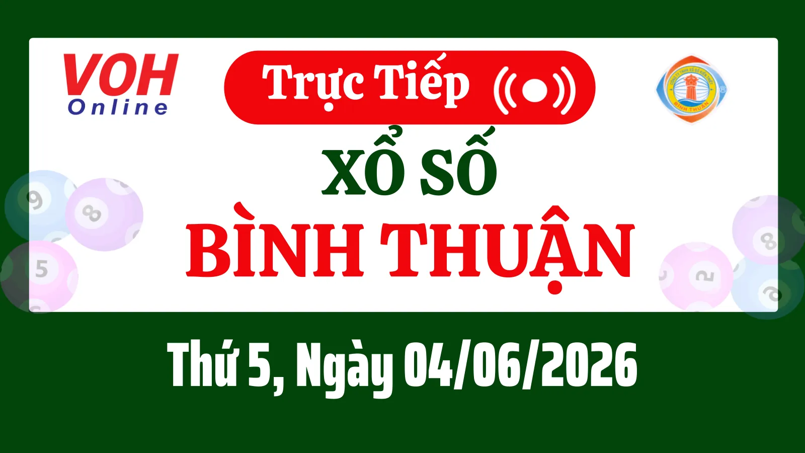 XSBTH 4/6 - Kết quả xổ số Bình Thuận hôm nay thứ 5 ngày 4/6/2026