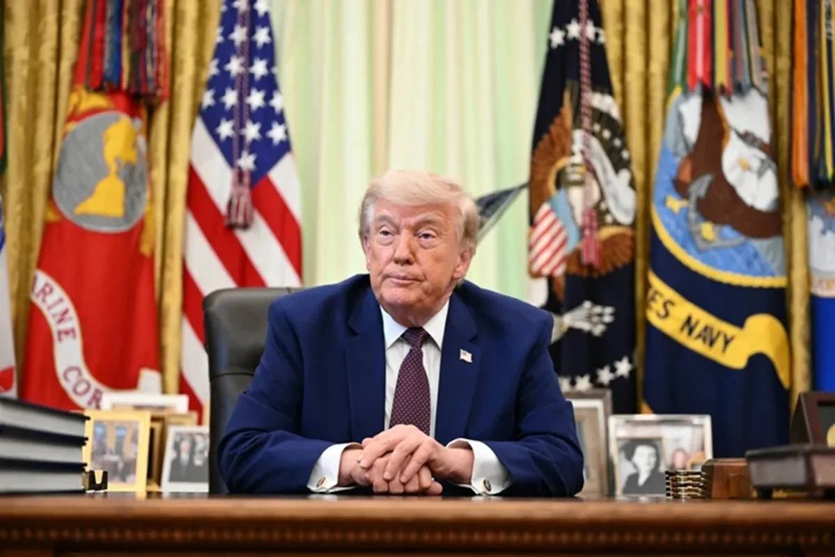 Tổng thống Mỹ Donald Trump phát biểu trước báo giới tại Phòng Bầu dục ở Nhà Trắng ngày 3-6 - Ảnh AFP
