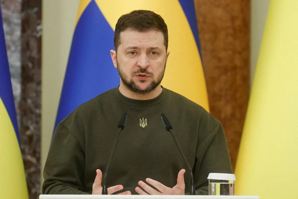 Tổng thống Ukraine Volodymyr Zelensky - Ảnh Reuters
