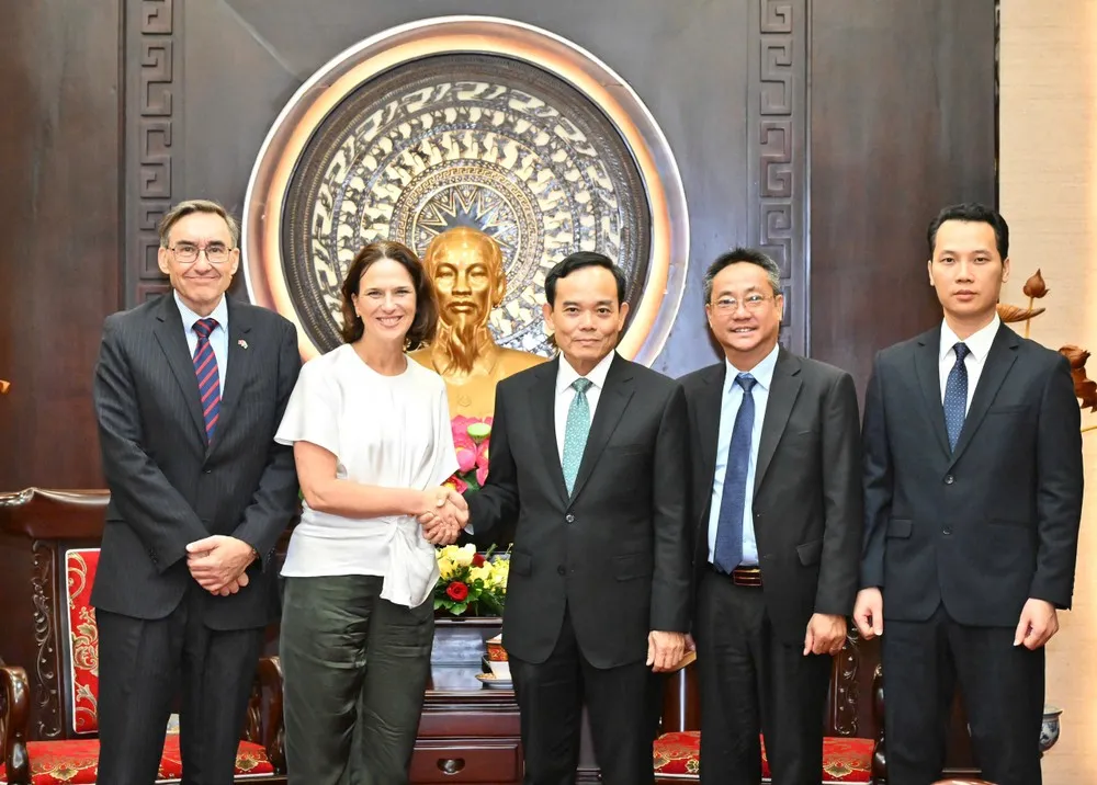 Bí thư Thành ủy Trần Lưu Quang tiếp Tổng Lãnh sự Australia tại TPHCM Kate Wallace