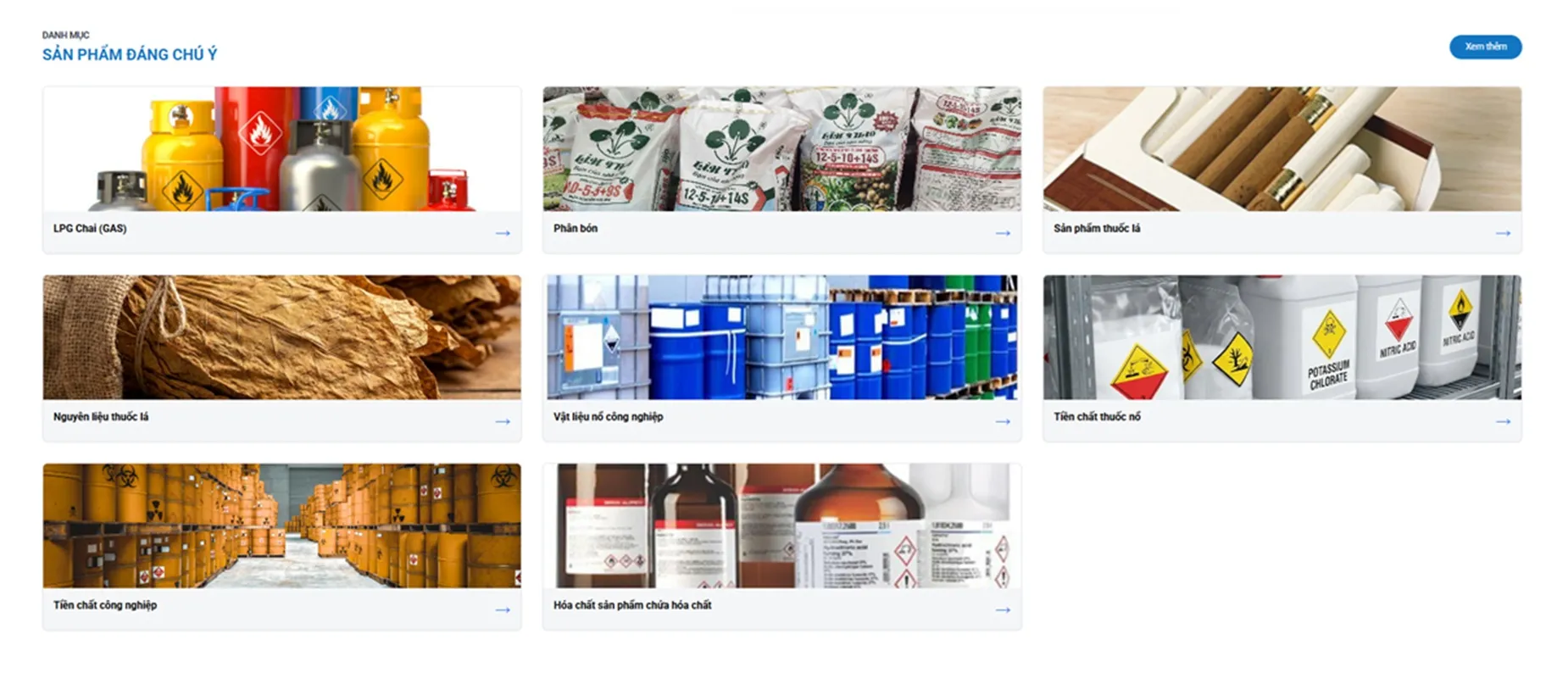 Danh mục các sản phẩm đáng chú ý tại VeriGoods
