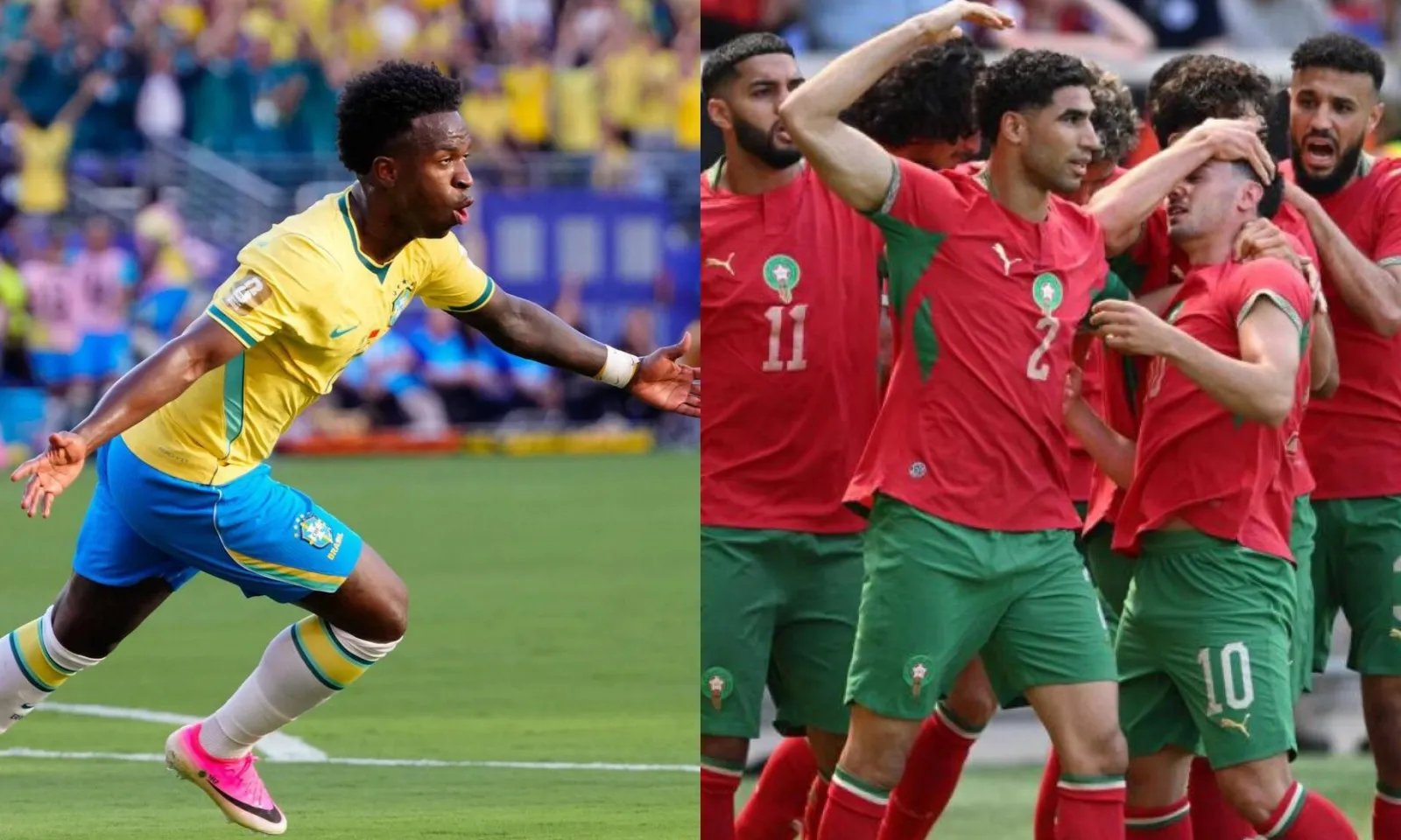 Tuyển Brazil thoát thua Morocco nhờ siêu phẩm của Vinicius