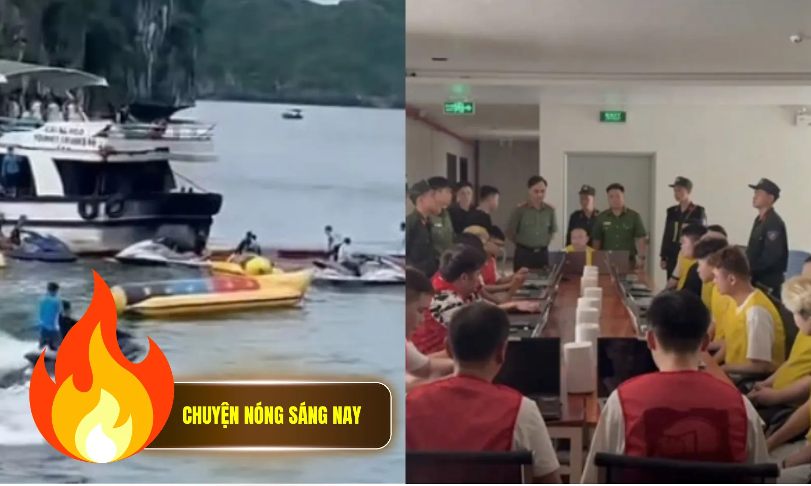 Chuyện nóng sáng 15/6: Lật tàu du lịch Lan Hạ, 1 người tử vong | Triệt phá “đại bản doanh” lừa đảo