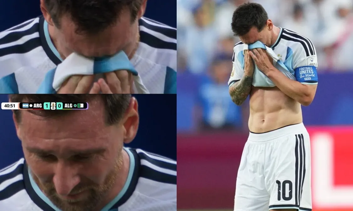 Vì sao Messi khóc sau khi mở tỷ số?