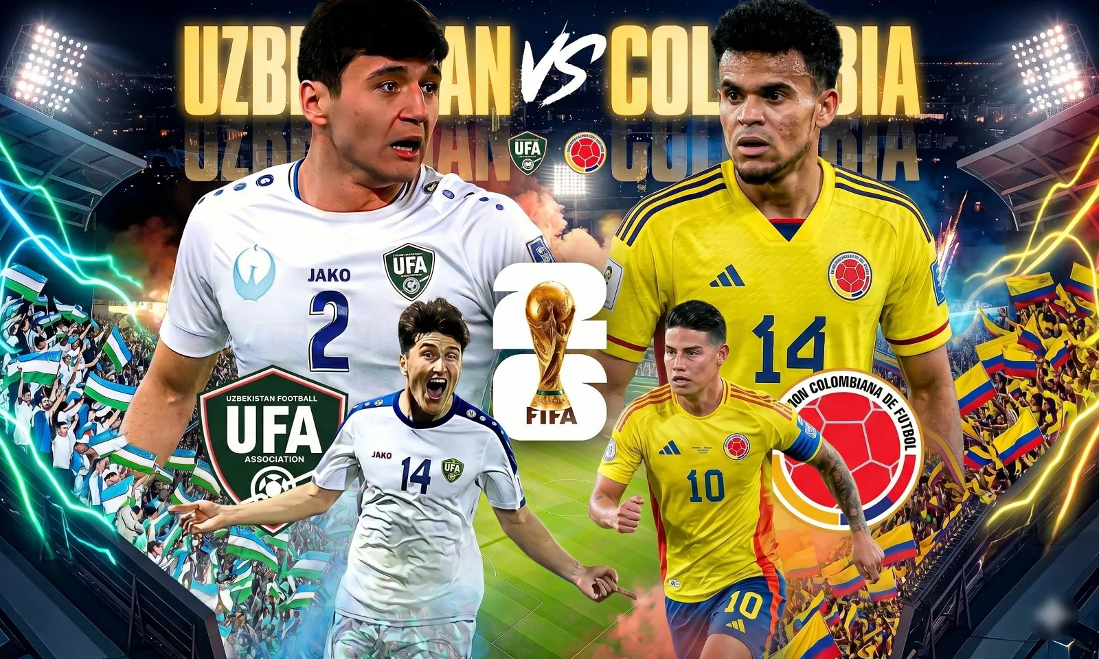 Nhận định Uzbekistan vs Colombia (09h00 ngày 18/6): Vũ điệu hoang dã
