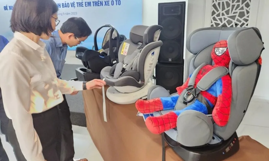 Quy chuẩn đã ban hành, chưa có đơn vị chứng nhận ghế an toàn cho trẻ em