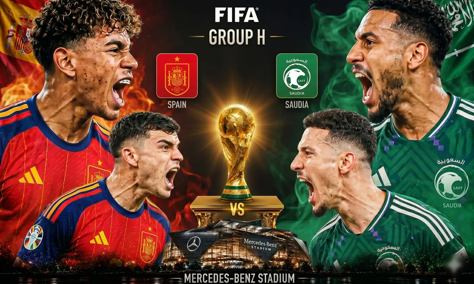 Nhận định Tây Ban Nha vs Ả Rập Saudi (23h00 ngày 21/6): Bão tố cuồng nộ