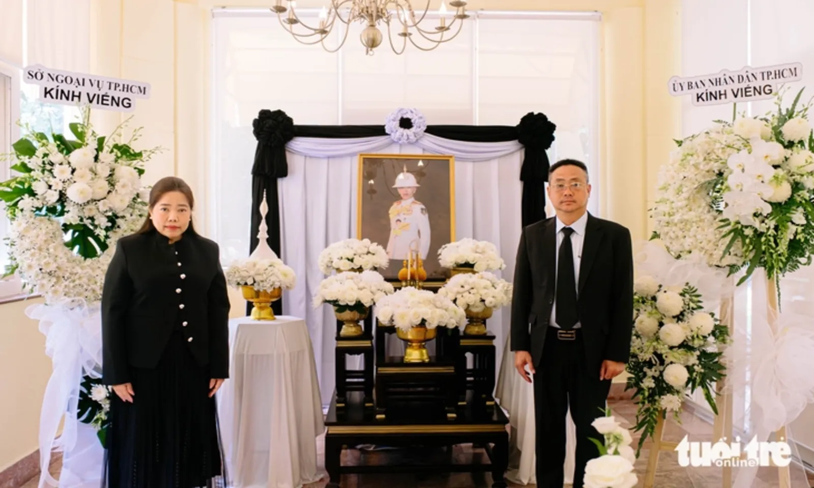 TPHCM viếng, ghi sổ tang tưởng nhớ Công chúa Thái Lan Bajrakitiyabha