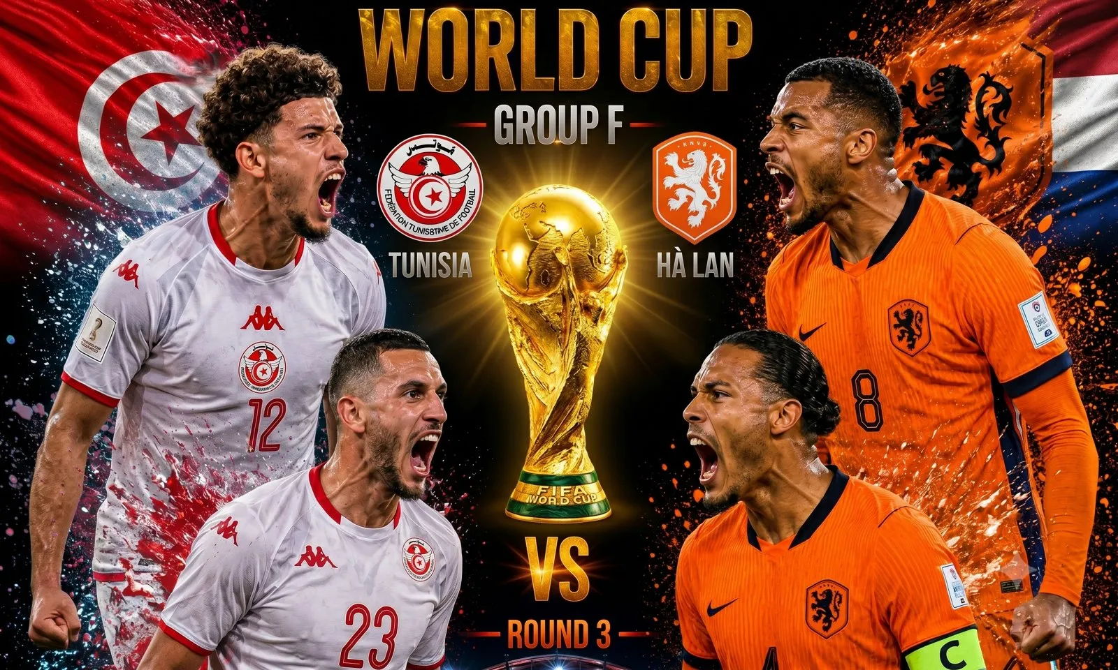 Nhận định Tunisia vs Hà Lan (06h00 ngày 26/6): Cuộc chiến không cân sức