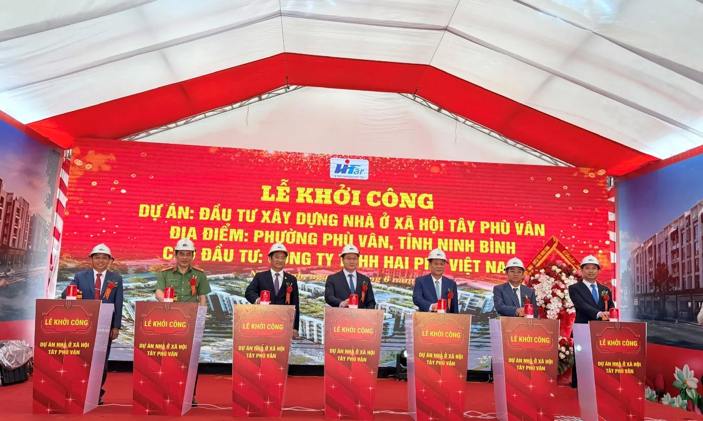 Ninh Bình: Khởi công khu nhà cho công nhân
