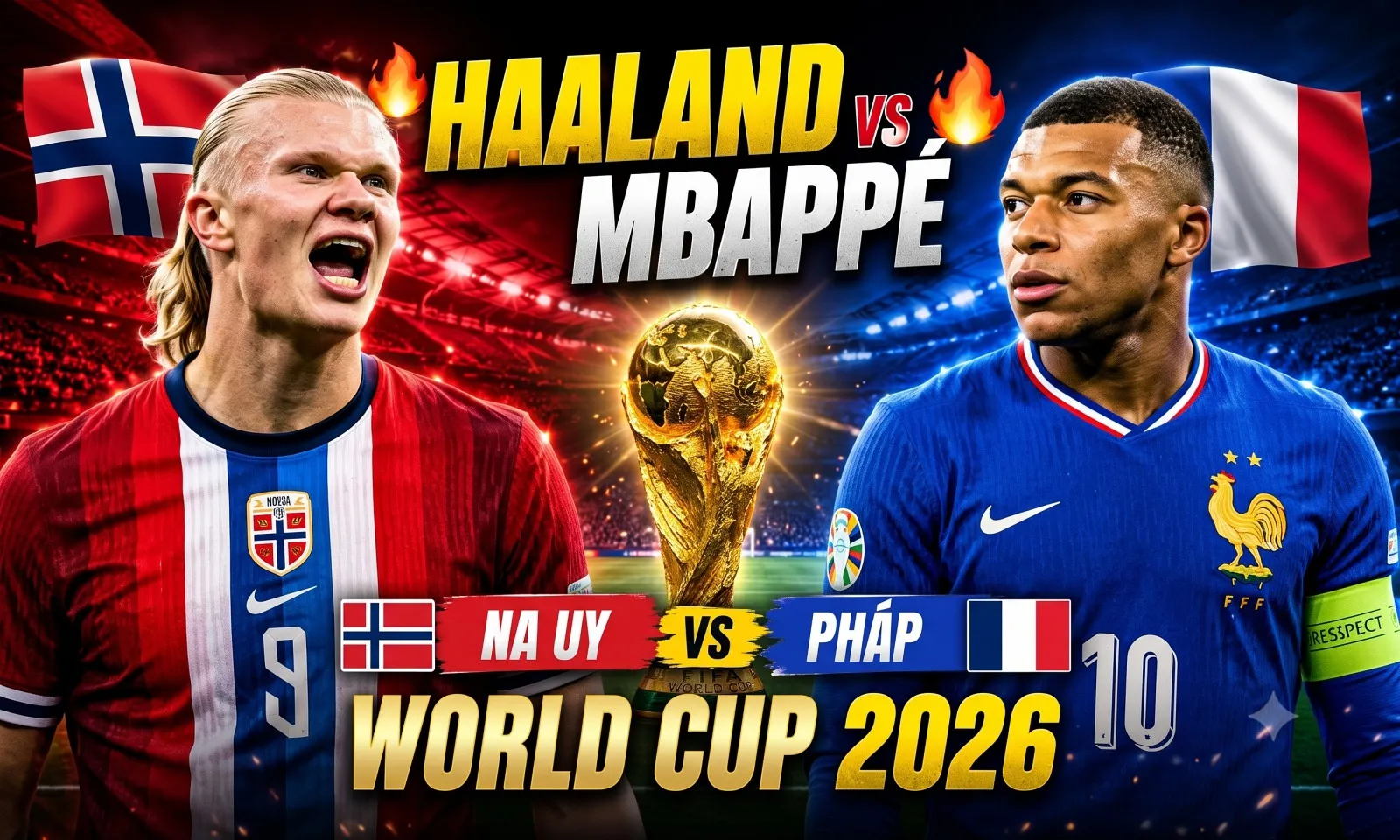 Nhận định Na Uy vs Pháp (02h00 ngày 27/6): Siêu kinh điển Haaland - Mbappe